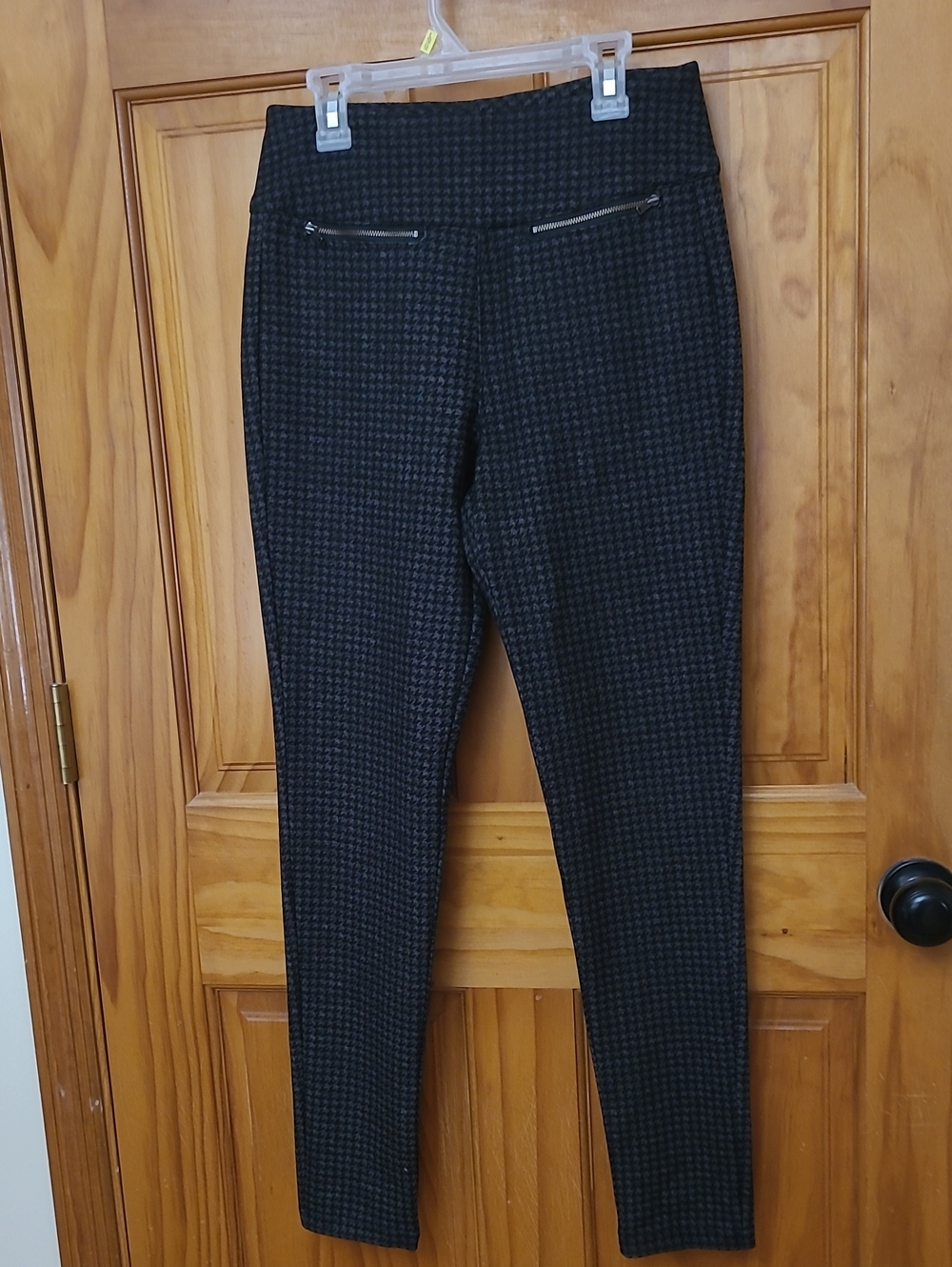 Mudd Black Houndstooth Slim Dress Pants